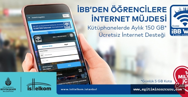 İBB öğrencilere internet desteğini aylık 150 GB'ye çıkartıyor