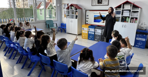Özel anaokullarında miniklere sıfır atık eğitimi