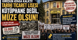 Giresun'da Tarihi Ticaret Lisesi Krizi Büyüyor! Mezunlar ve STK'lar: Kütüphane değil Müze yapılsın!