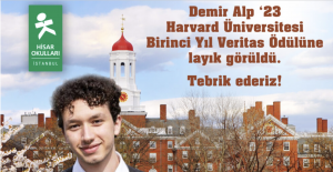 Türk Öğrenci Harvard Üniversitesi Birinci Yıl Veritas Ödülü’ne layık görüldü!